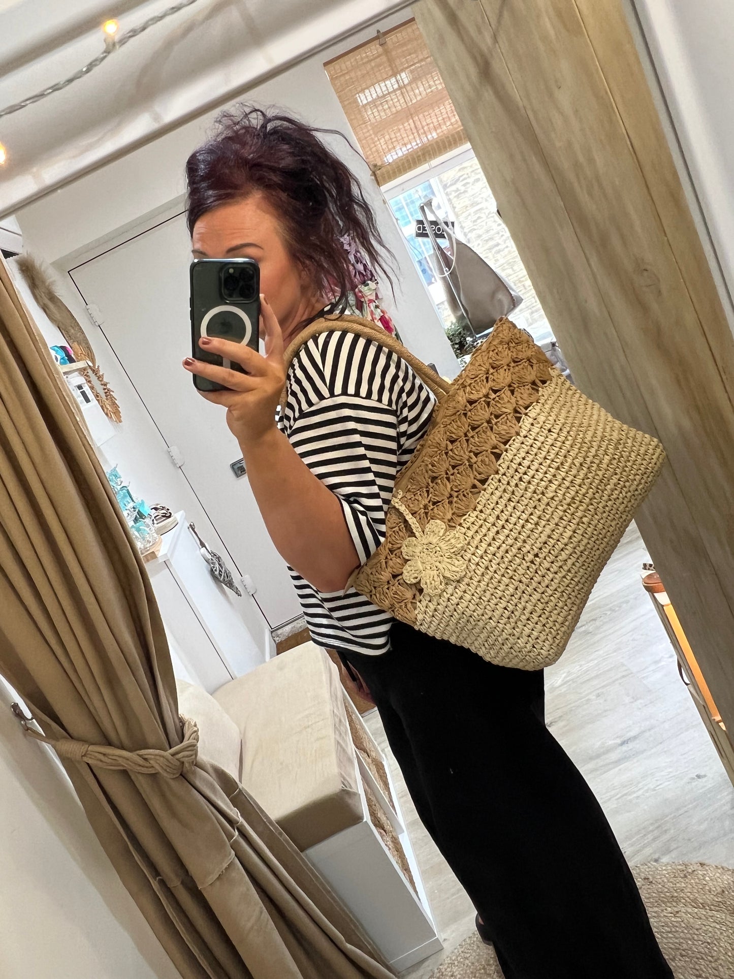 Straw Beach Bag