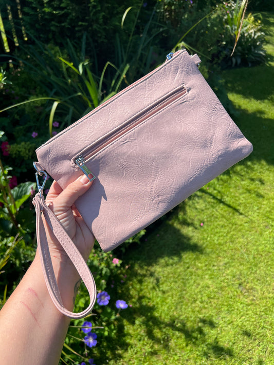 Clutch/Crossbody Bag - Blush