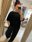 Flower Back Jumper - Black