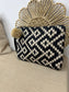 Indian Hessian Clutch Bag