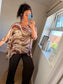 Marble Floaty Top - Beige