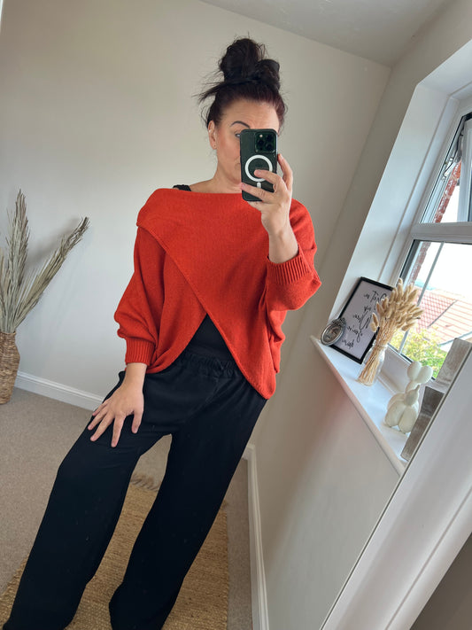 Wrap Knit - Rust