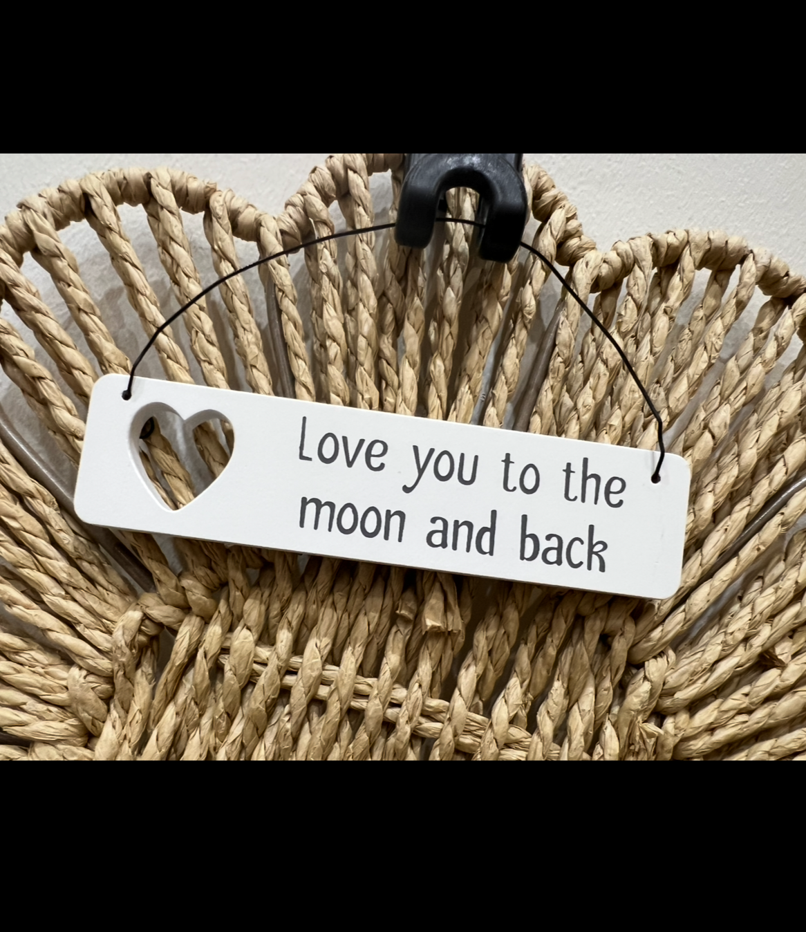 Wooden Hanging Signs - Moon & Back
