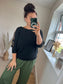 Open Sleeve Jumper - Black