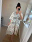 Crochet Beach Dress - Beige