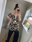 Shirred Waist Top - Black