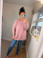 Button Side Jumper - Blush
