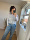 Mesh Long Sleeve Top - Floral