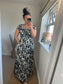 STEVIE Maxi Button Dress with Pockets - Black