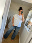 Lace Detail Tee - White