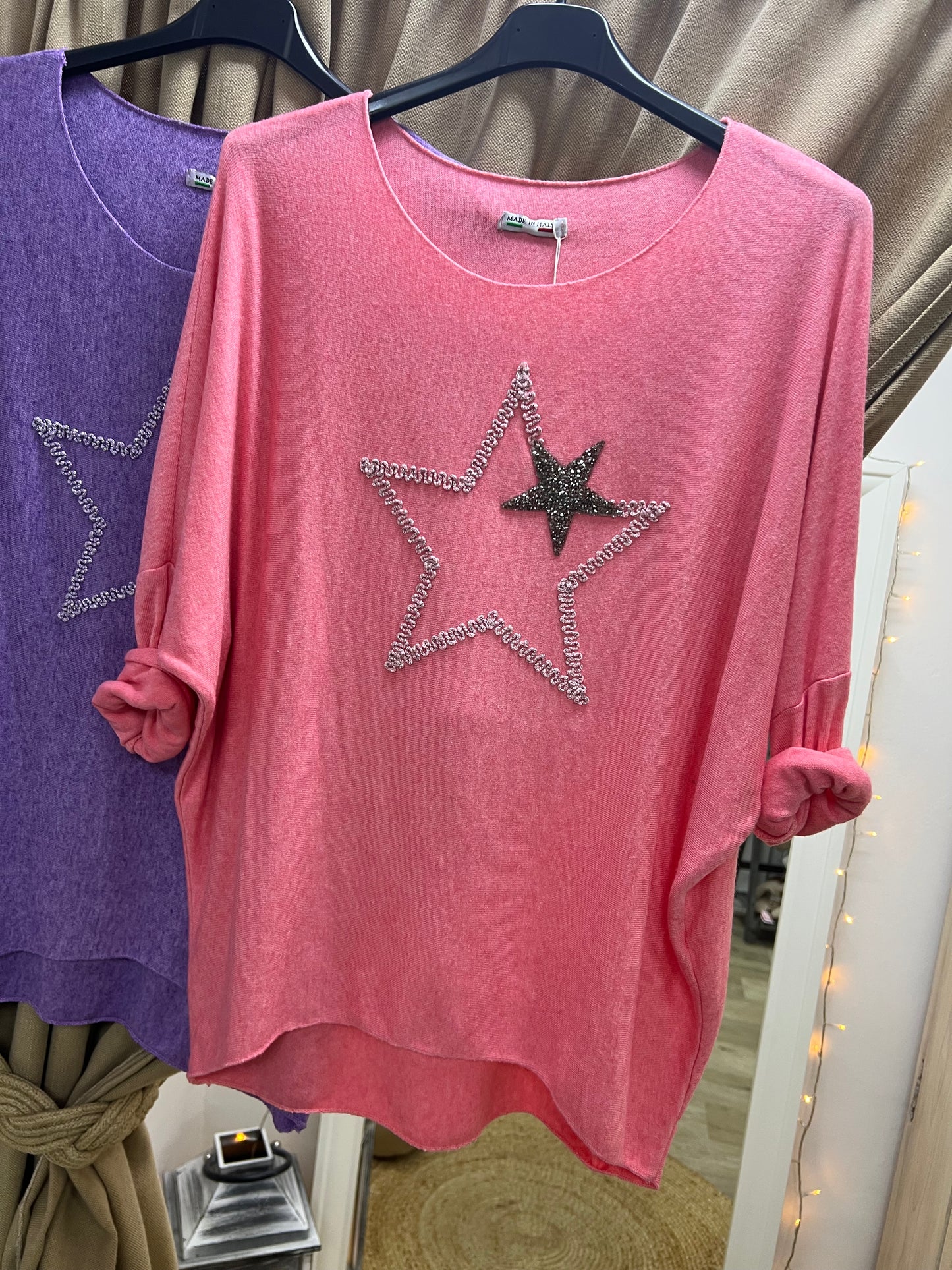 Fine Knit Star Jumper