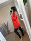 High Neck Jumper - Orange