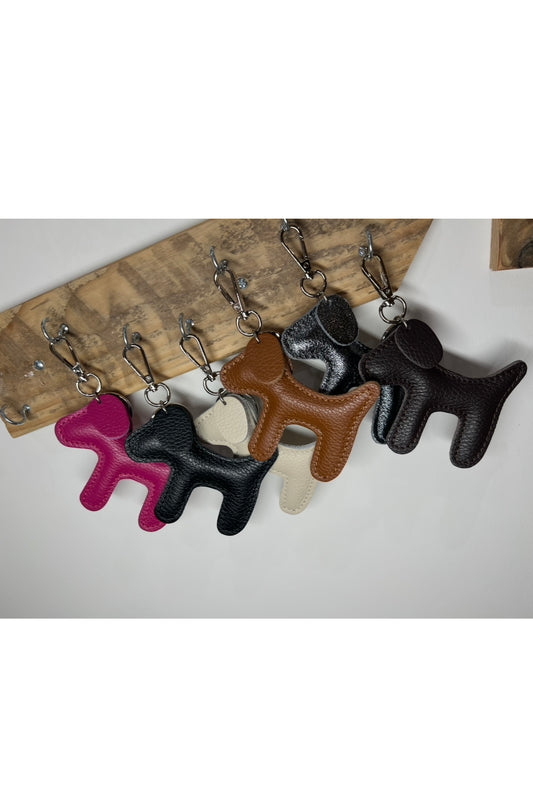 Leather Dog Keyring