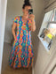 LOTTIE Maxi Button Dress with Pockets -  Bright