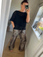 Wide Leg Trousers - Leopard