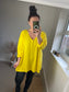 Soft Knit V Jumper - Yellow