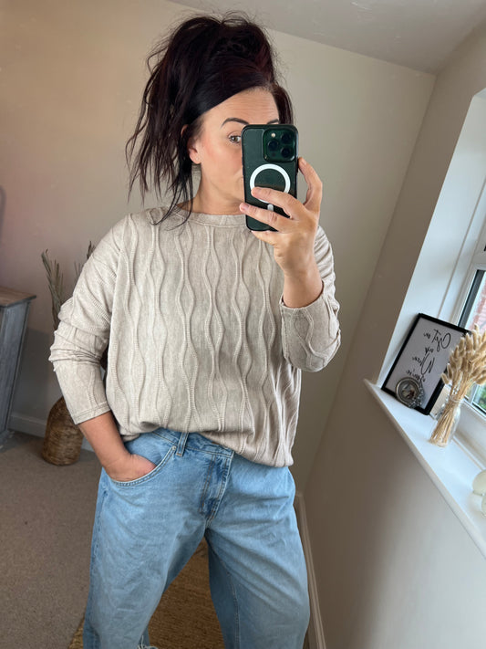 Wave Jumper - Cream