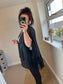 Crochet Tassel Kimono - Black