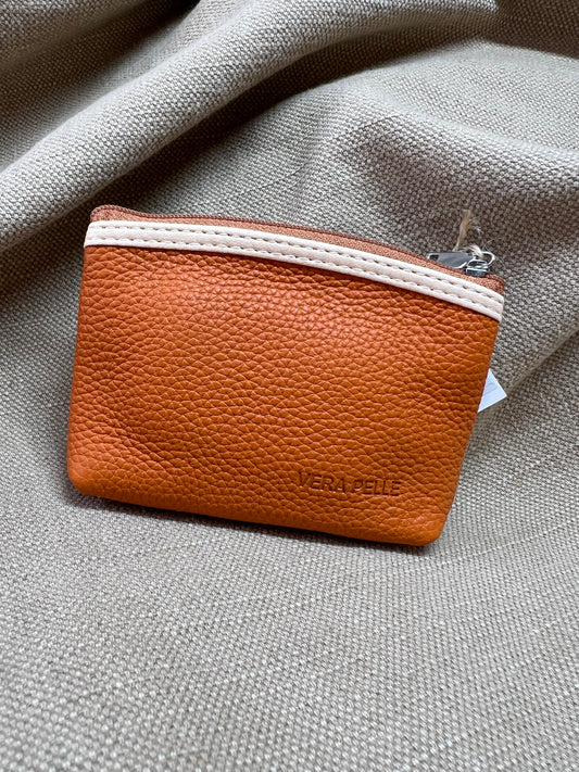 Leather Coin Purse - Rust