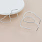 Peace of Mind - Silver Plated Heart Hoop Earring Set