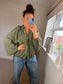 Crinkle Puff Jacket - Khaki