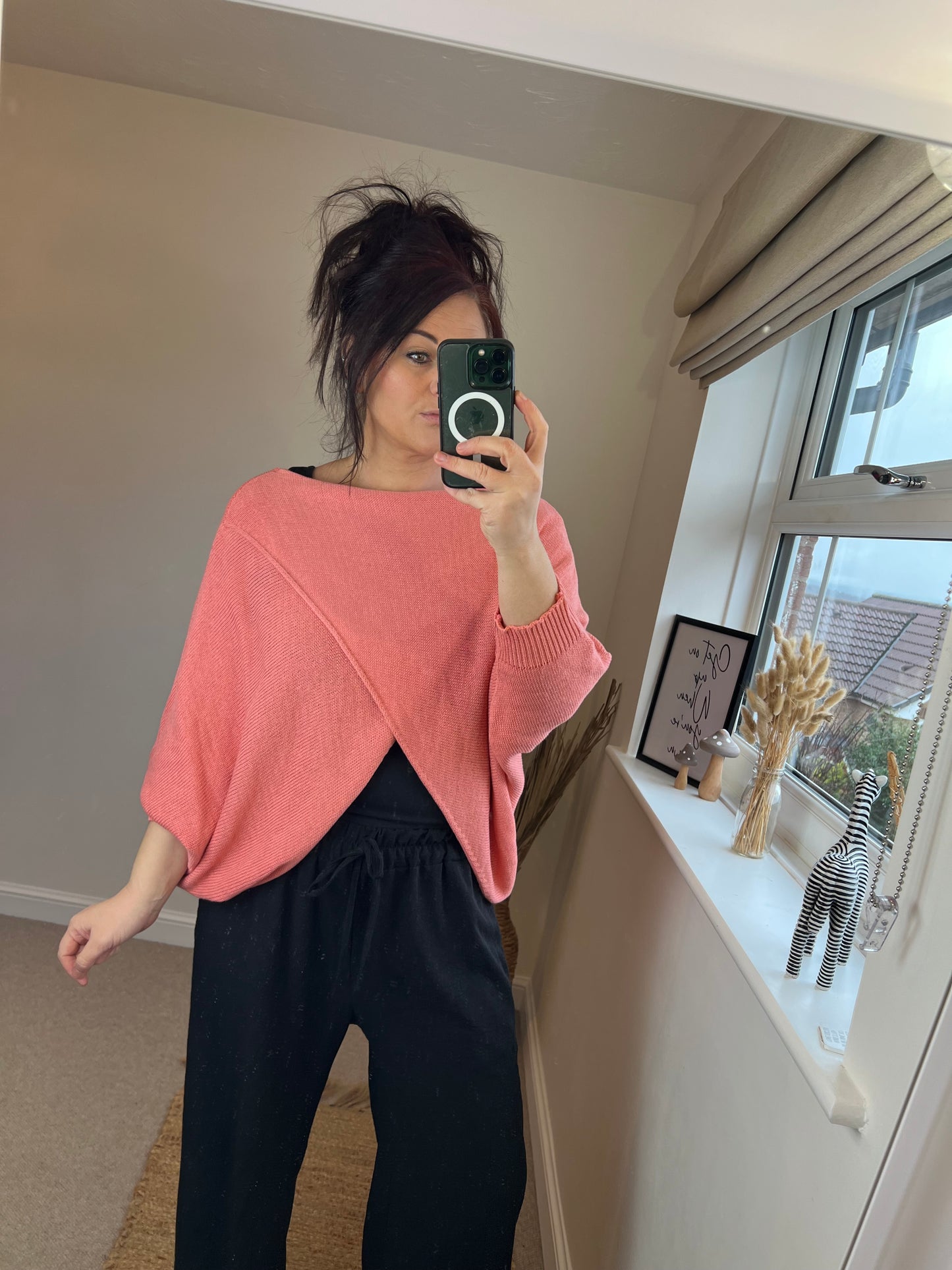 Wrap Knit - Coral