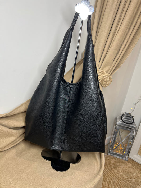 Slouch Hobo Bag - Black