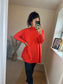 High Neck Jumper - Orange