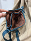 Tri Compartment Crossbody Bag - Teal