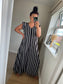Stripe Jumpsuit - Chocolate