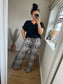 Wide Leg Trousers - Leopard