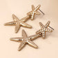 Peace of Mind - Silver Plated Starfish Earrings - Gold