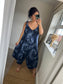 Tie Dye Jumpsuit - Navy