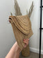 Straw Bag (Clutch/Crossbody) - Beige