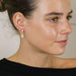 Peace Of Mind - Silver Plated Faux Gold Star Hoop Earrings