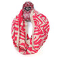 Snood Scarf - Pink/Beige