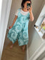 Tie Dye Jumpsuit - Aqua