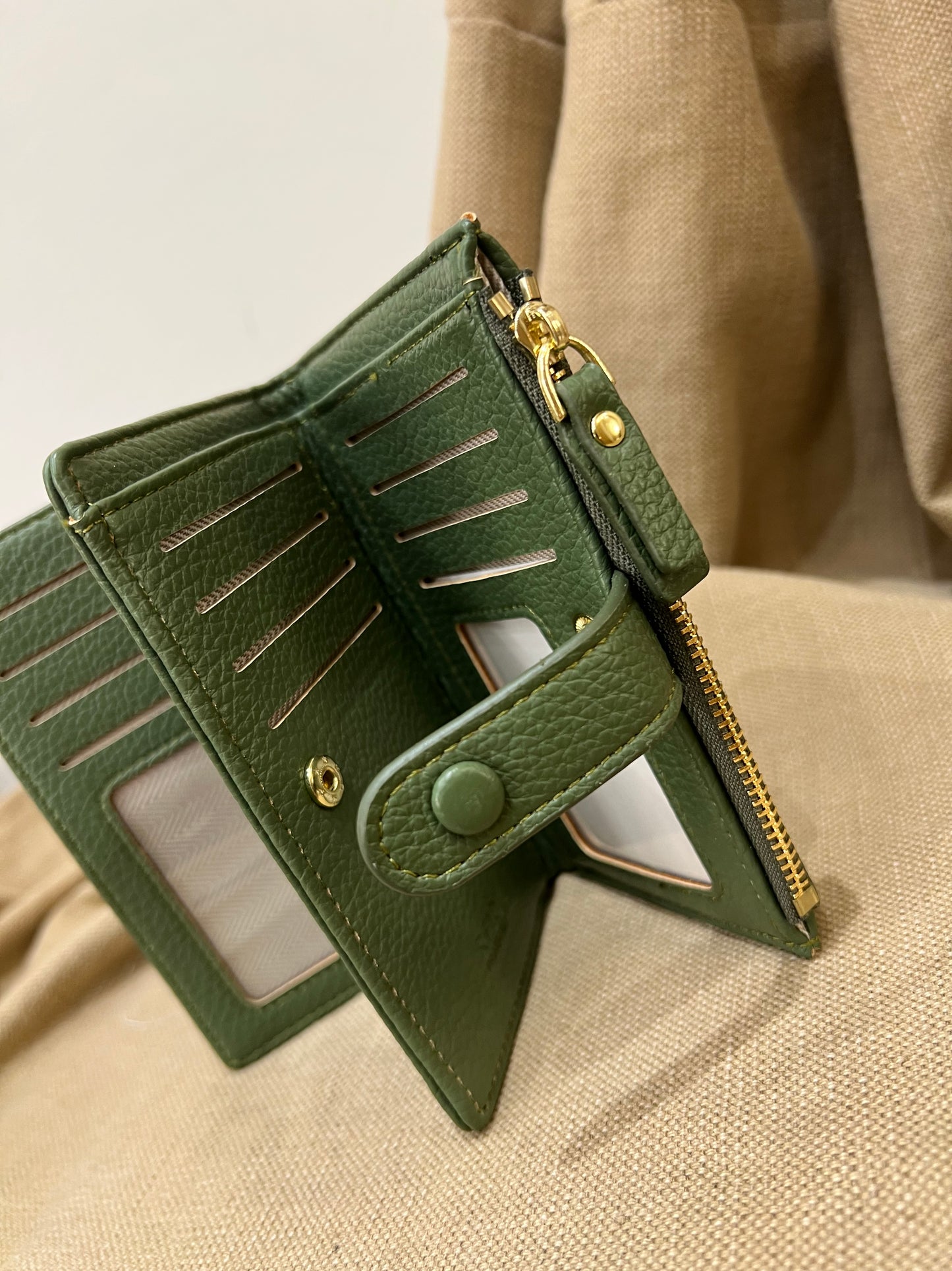 RFID Medium Purse - Sage
