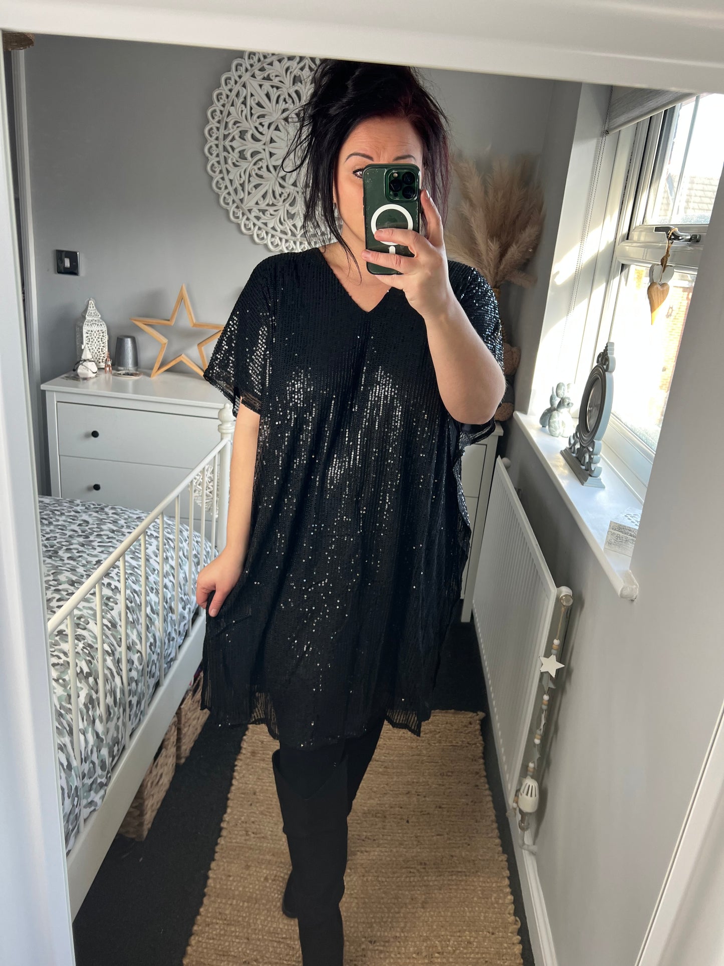 Sequin Dress - Black