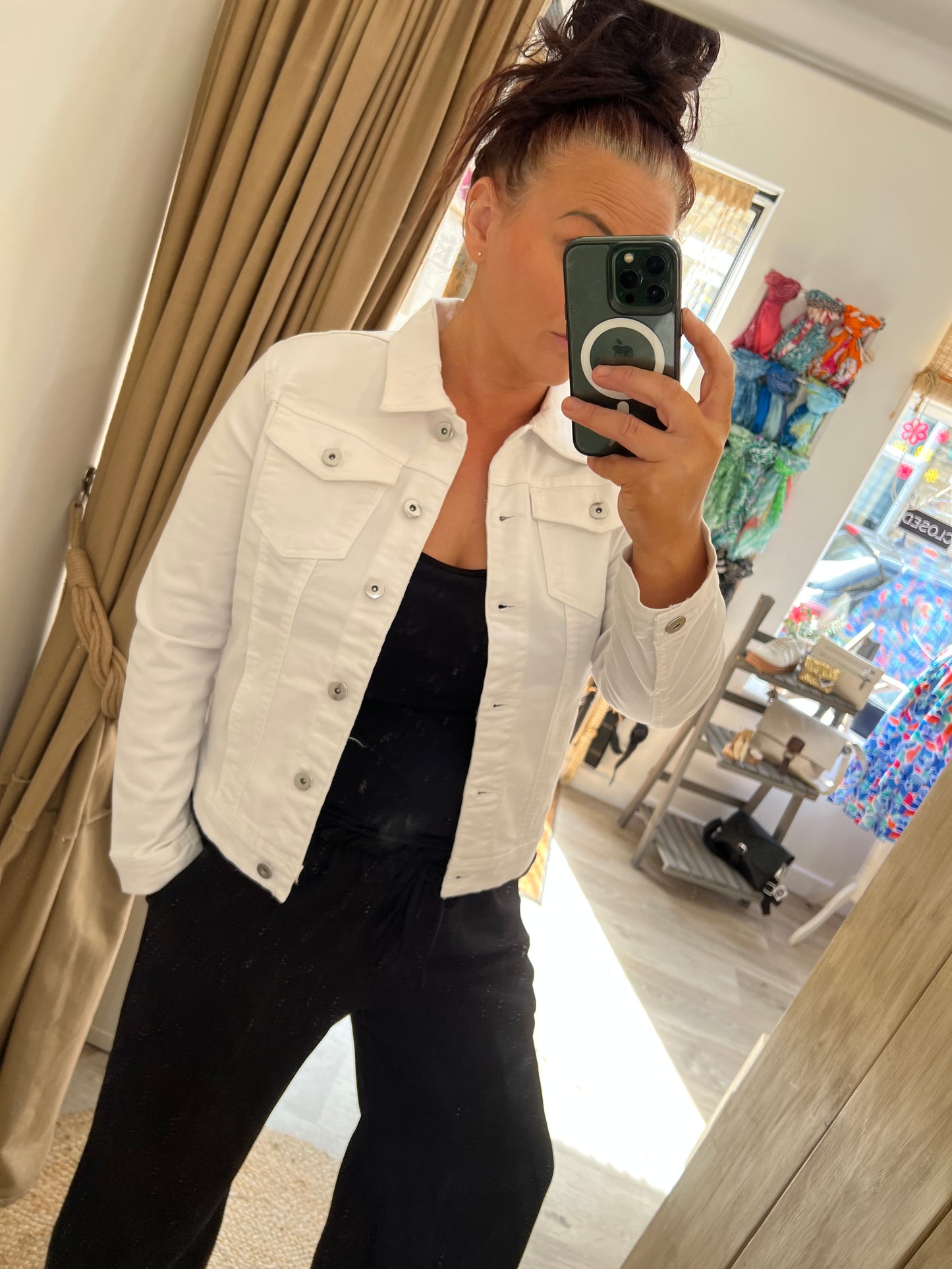 Denim Jacket - White