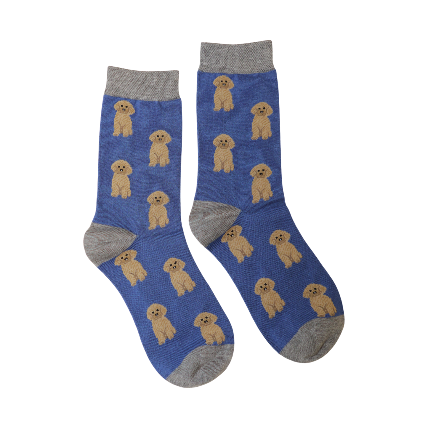 Jess & Lou Bamboo Socks - Dog Blue