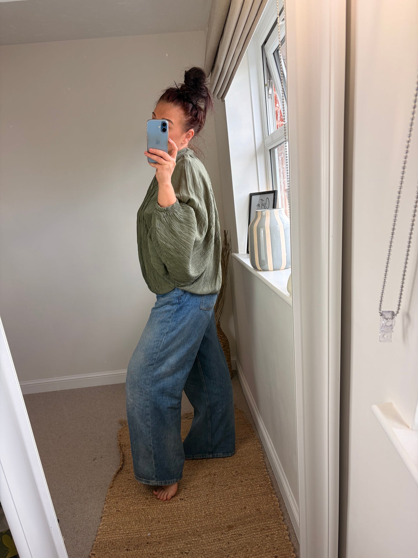 Crinkle Puff Jacket - Khaki