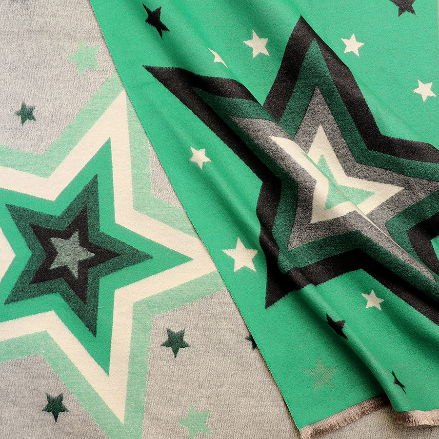 Reversible Scarf - Green/Grey Scarf