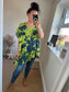 Asymmetrical Splash Top - Lime