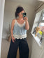 Crochet Cami Top - Blue