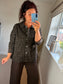 Leopard Shirt Jacket - Chocolate