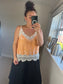 Crochet Cami Top - Orange