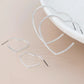 Peace of Mind - Silver Plated Heart Hoop Earring Set