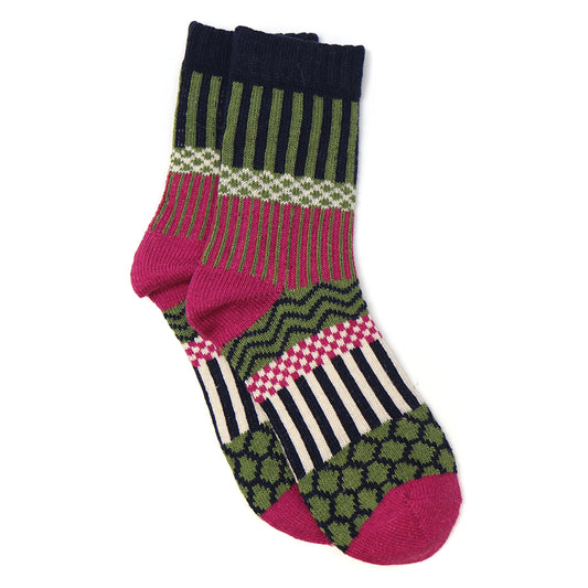 Chunky Socks - Pink/Green