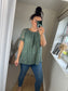 Lace Top - Khaki